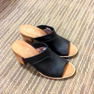 Toms Mule, Black Size 6